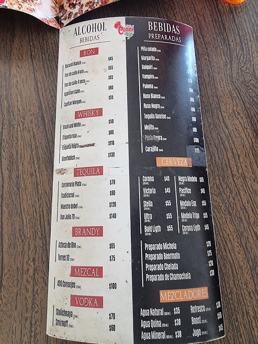 Conni Pizzas Menu - Image 3